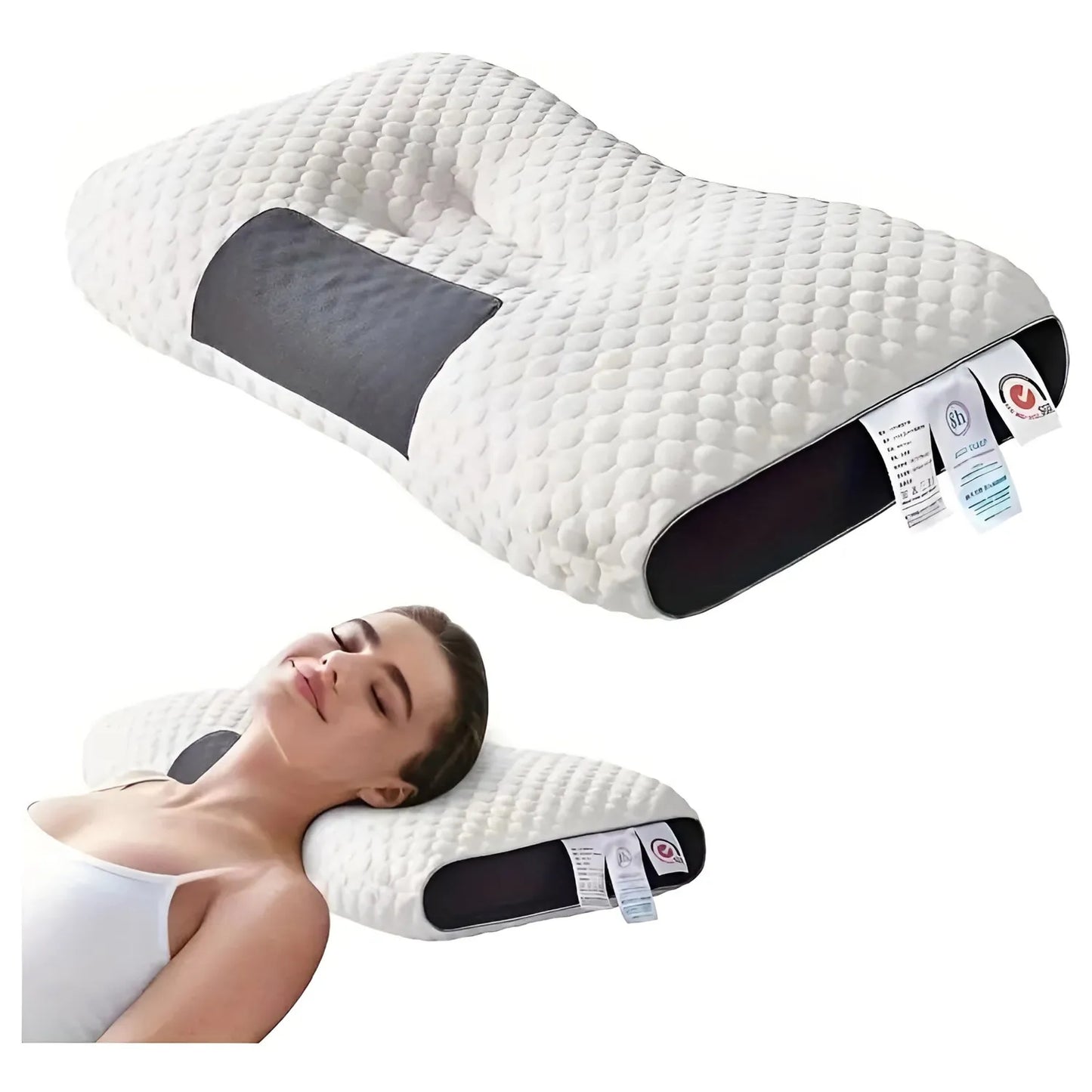 Almohada Cervical Ergonómica Premium de Espuma Viscoelástica